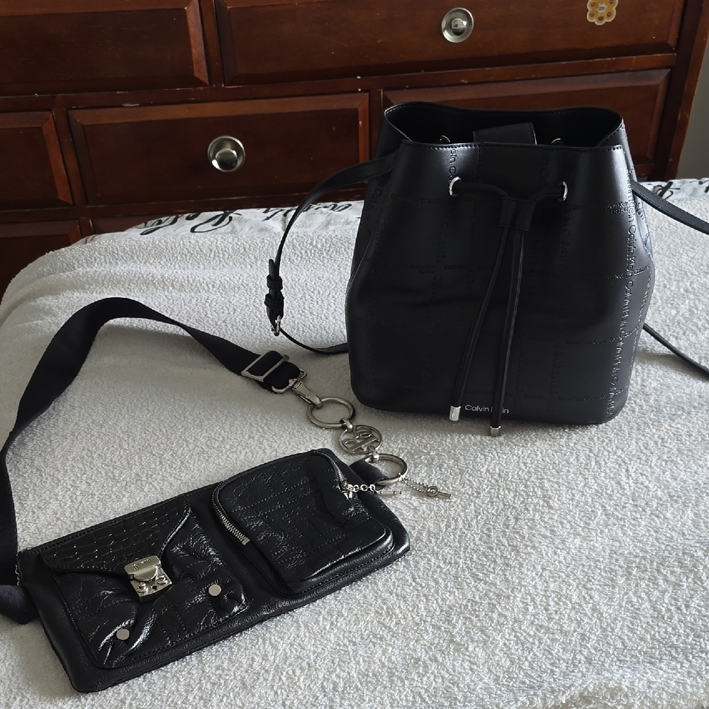 Calvin Klein Bucket Bag And Black Bolzano Fanny Pack